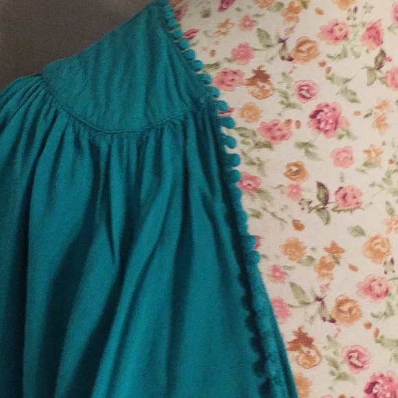 Aqua/Turquoise open front cardigan- great for fall - Picture 2 of 2